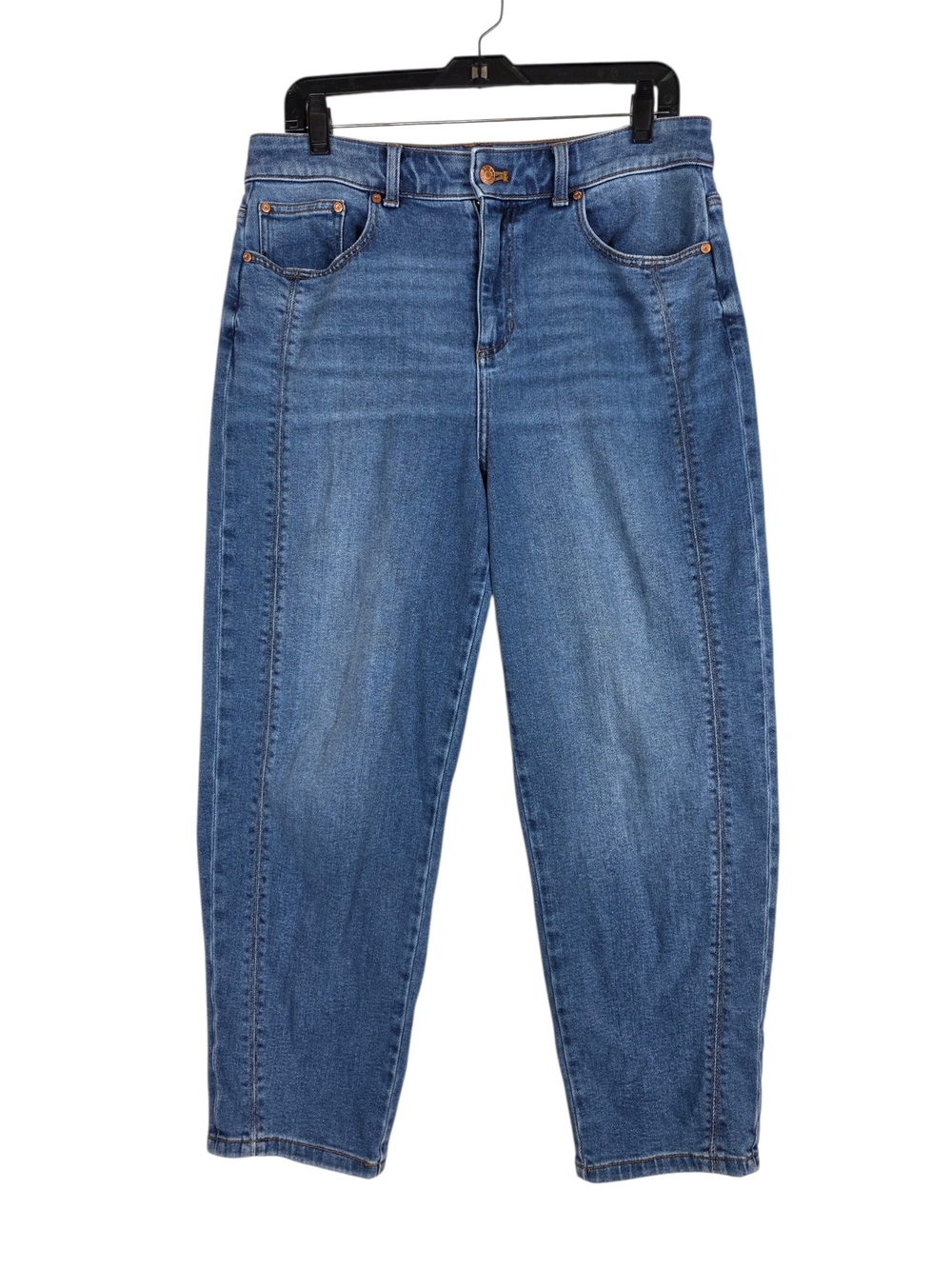 Talbots Relaxed Barrel leg High-Rise midwashed indigo Denim Jeans